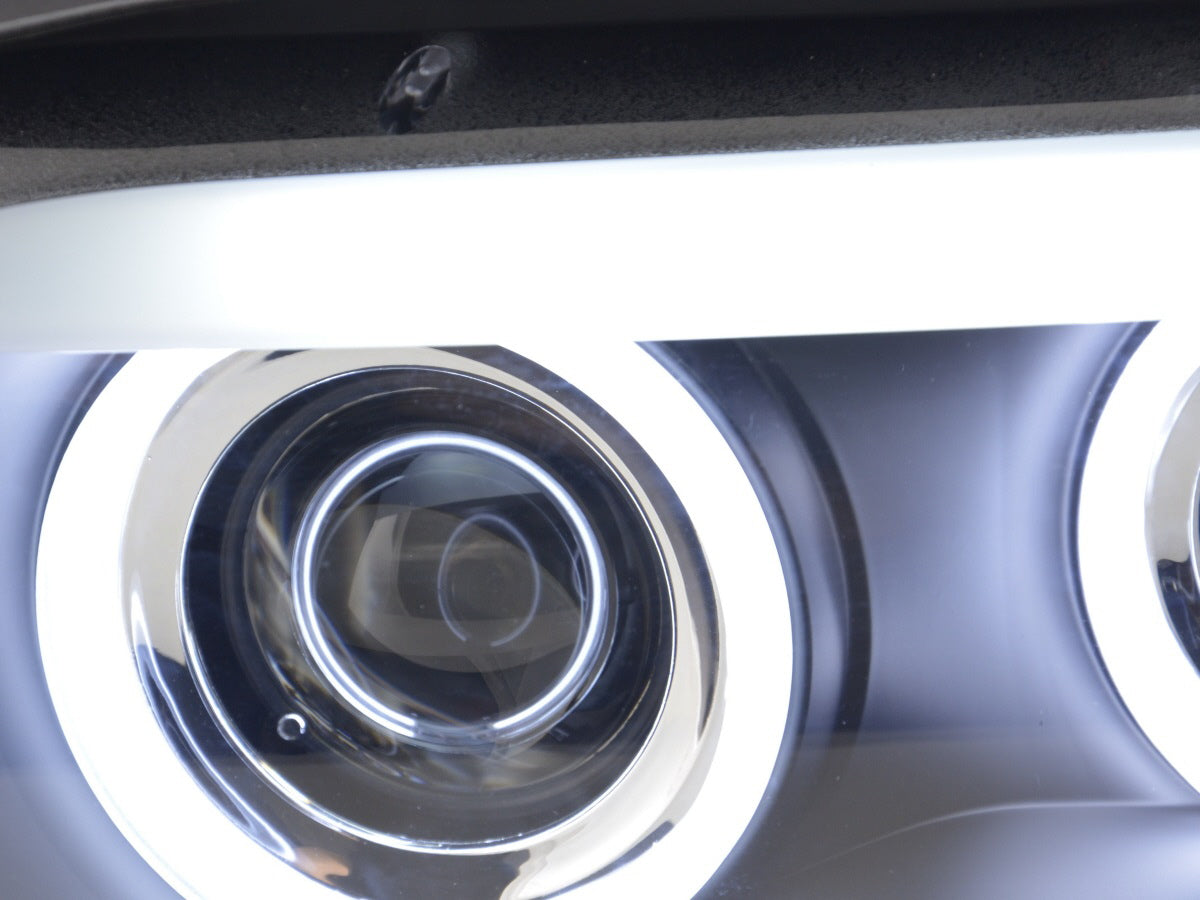 Scheinwerfer Set Xenon Daylight CCFL TFL-Optik BMW X5 E53 04-06 schwarz Scheinwerfer Set Xenon Daylight CCFL TFL-Optik BMW X5 E53 04-06 schwarz
